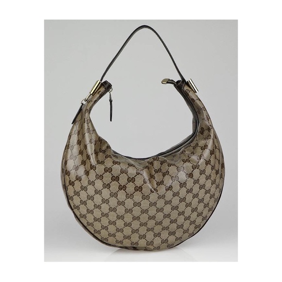 Gucci Tan GG Coated Canvas Duchessa Hobo Bag - Picture 1 of 11